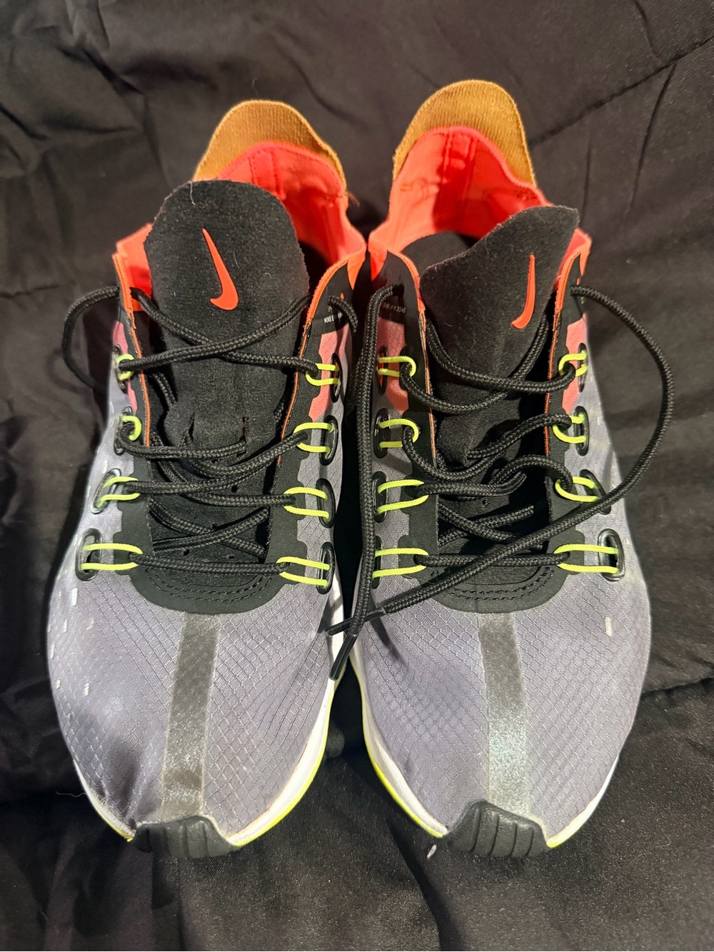 Nike Women’s Sneakers — Gray, Black & Orange Accents